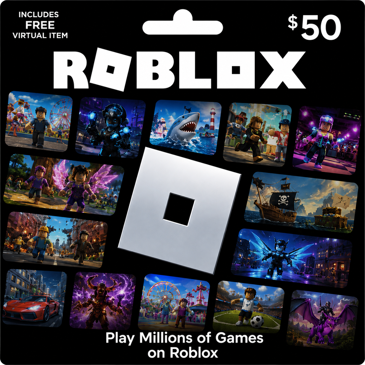 $50 Roblox Gift Card — Подарочная карта Roblox