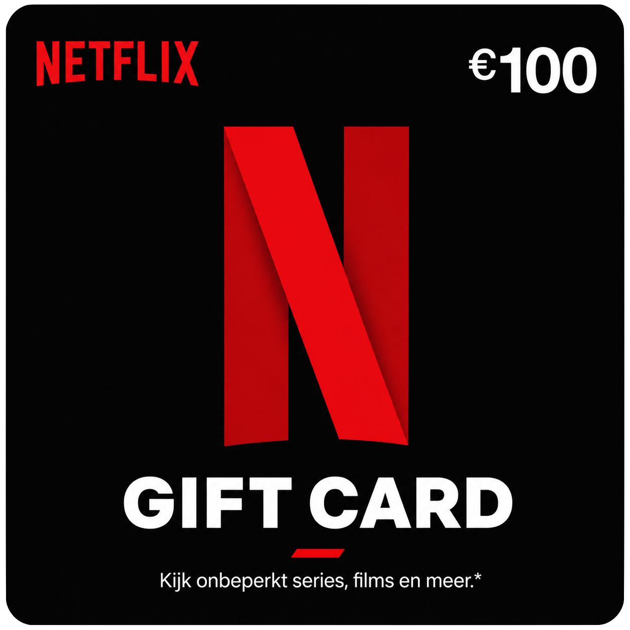 €100 Netflix Gift Card — Подарочная карта Netflix