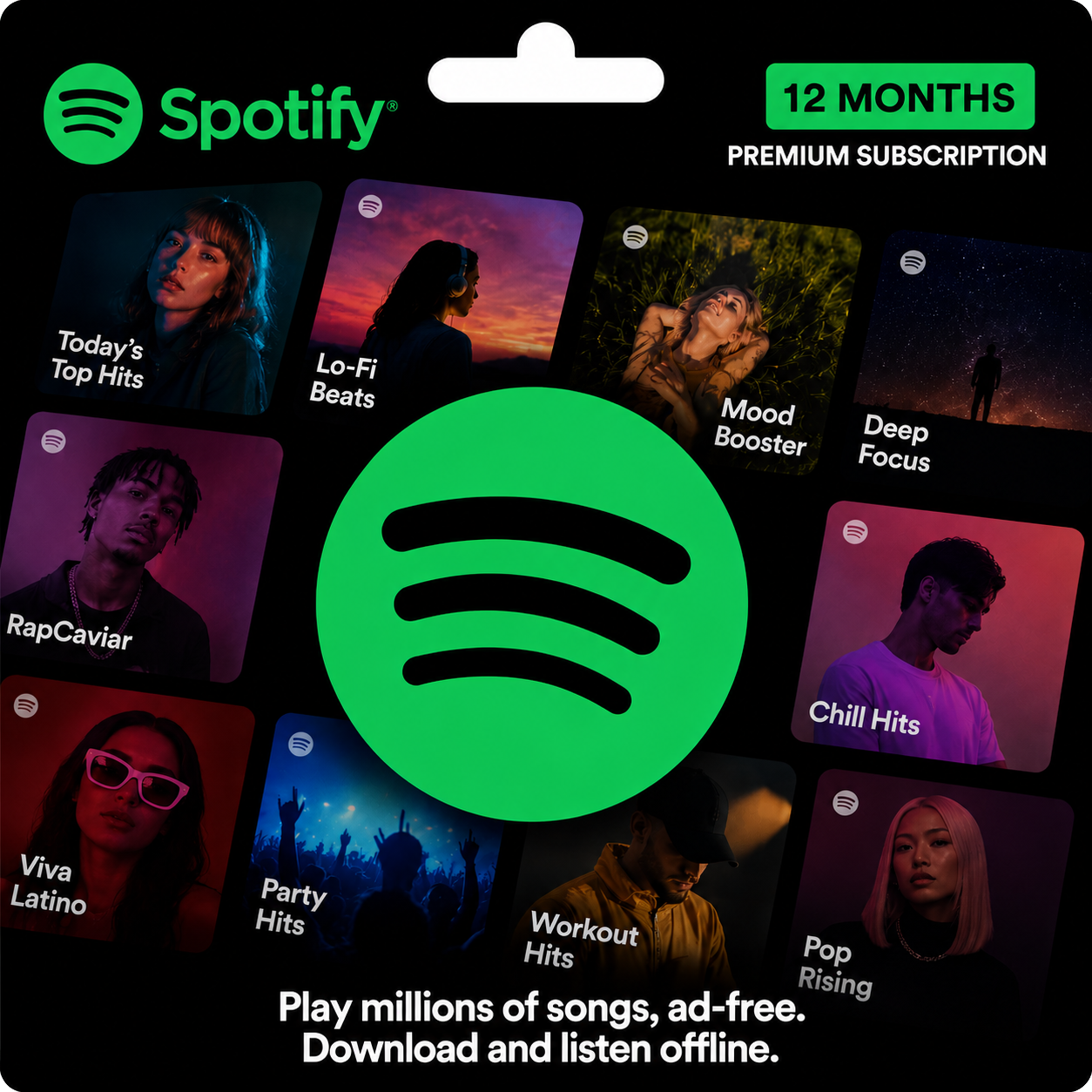 Spotify Premium — Подписка на 12 месяцев